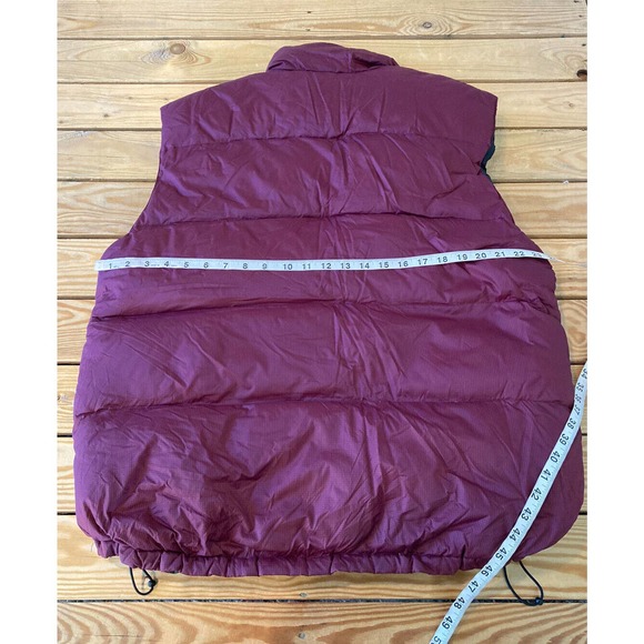 Montana Mountaineering GRIZ Down Puffer Vest Size Large Men’s Maroon Full Zip - Picture 8 of 8